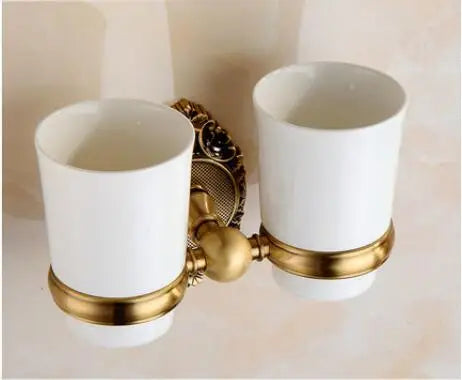 Brass Bathroom Accessories Set, Antique Bronze Paper Holder,Towel Bar,Toilet Brush holder ,Towel Holder bathroom Hardware set