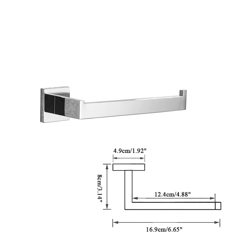 Bathroom Hardware Chrome Robe Hook Towel Rail Bar Rack Bar Shelf Tissue Paper Holder Toothbrush Holder Bathroom Accessories