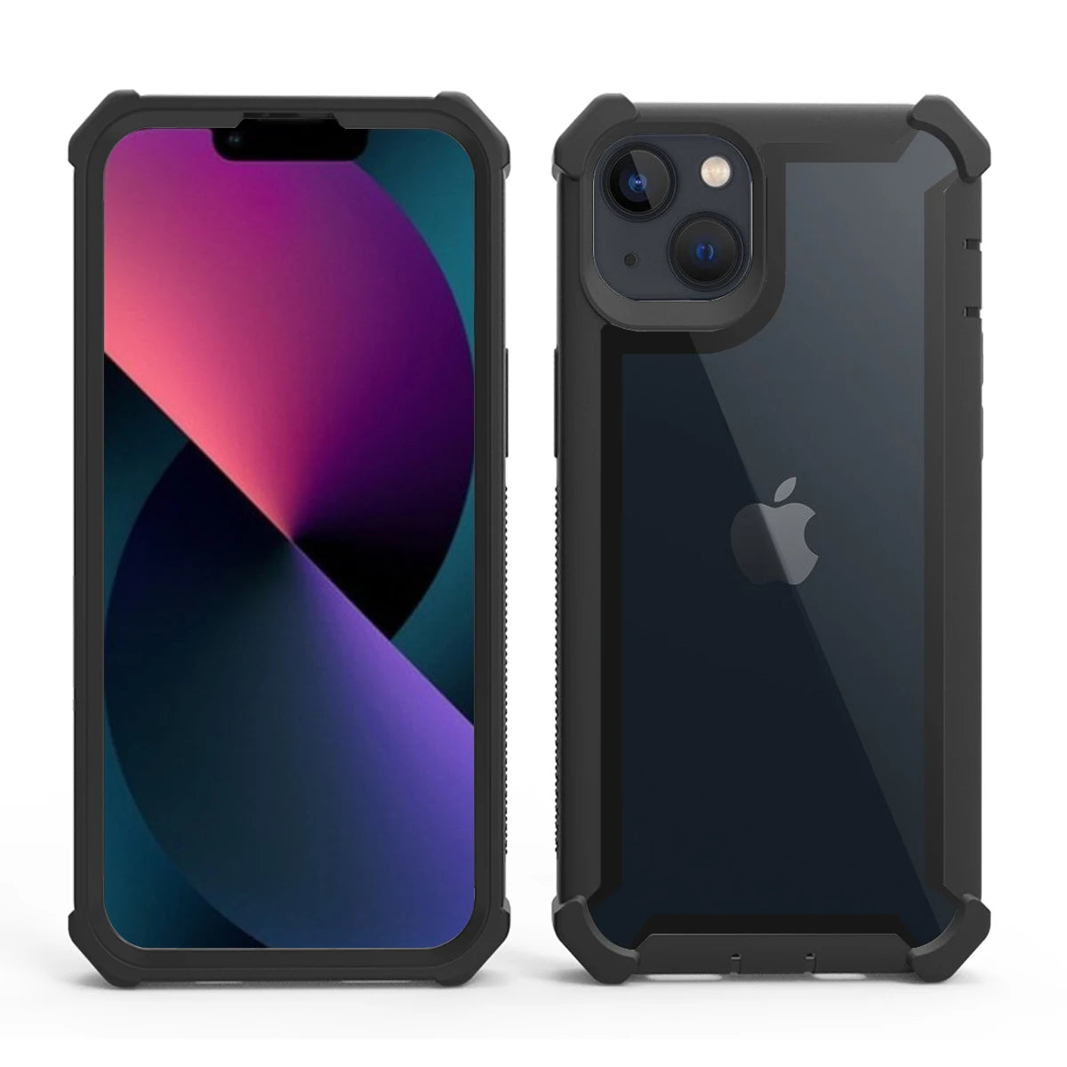 Transparent Phone Case For iPhone 15 14 13 12 11 16 Pro XS XR 7 8 Plus SE 2022 Hybrid Rugged Anti Shock Doom Armor Cover Cases
