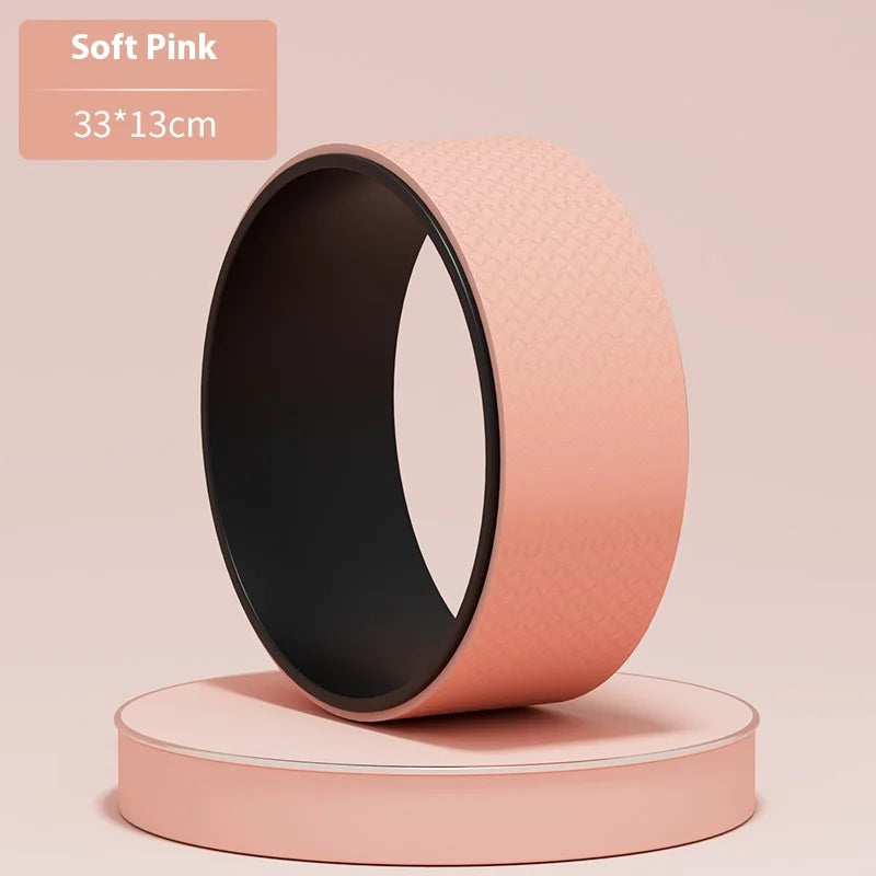 Yoga Wheel Pilates Accessories Home Gym Tool Exercise Equipment Fitness Bodybuilding Circle Muscle Massage Back Training Roller