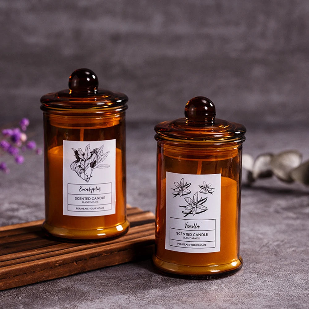 Aromatherapy Candles, Soy Wax, Small Tea Jars, Fragrance Gift, Handheld Gift