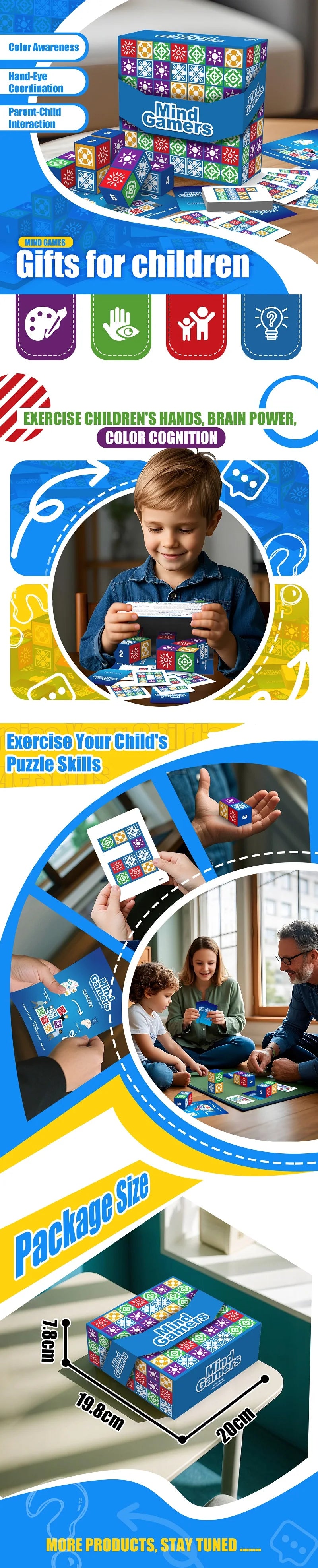 Board Games for Family Spatial Logical Thinking Training Game for Adults Kids Fun and Interactive Learning Toys Birthday Gift