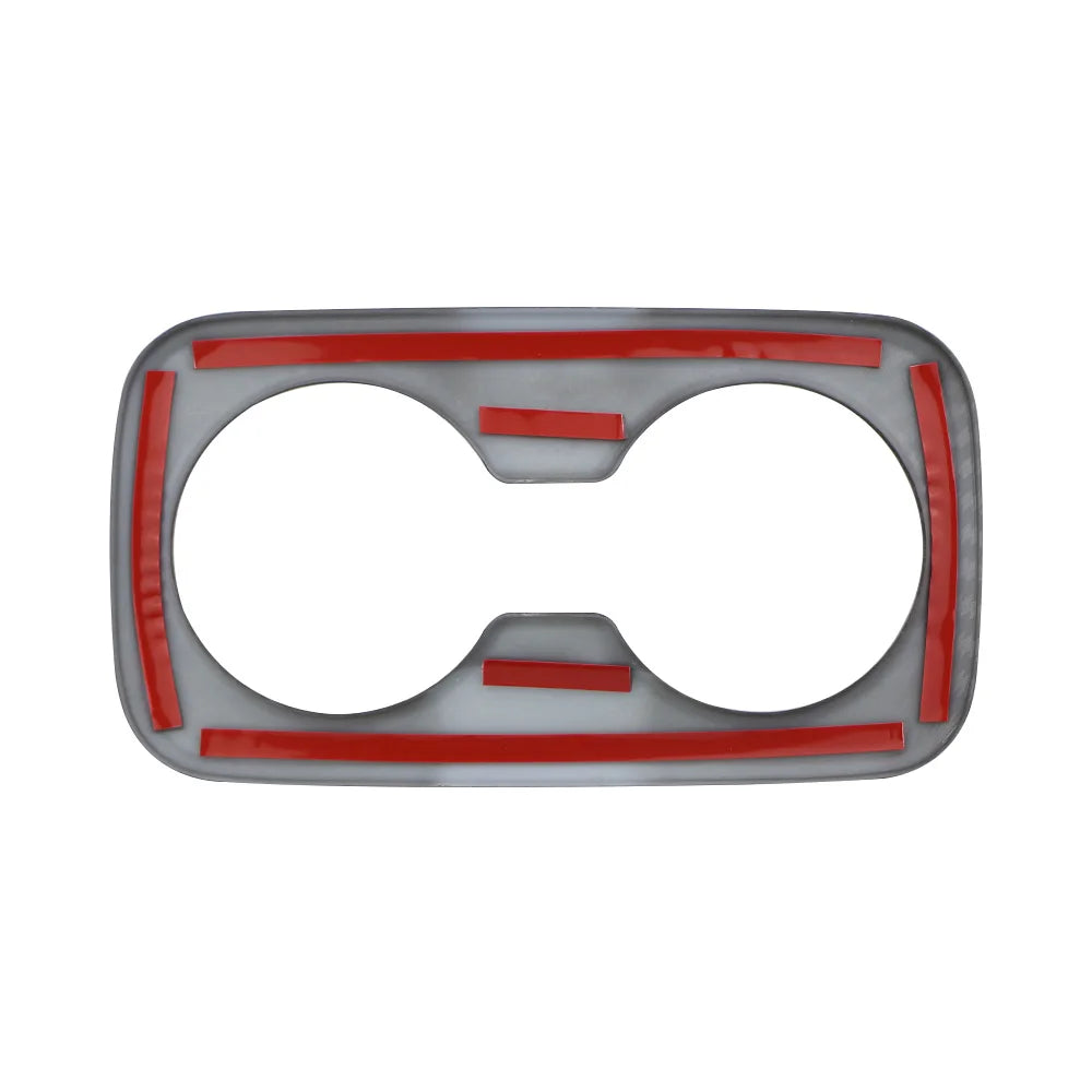 Car Accessories for Kia Sportage NQ5 2021-2023 2024 2025 Carbon Fiber Interior Rear Water Cup Holder Panel Cover Trim Sticker