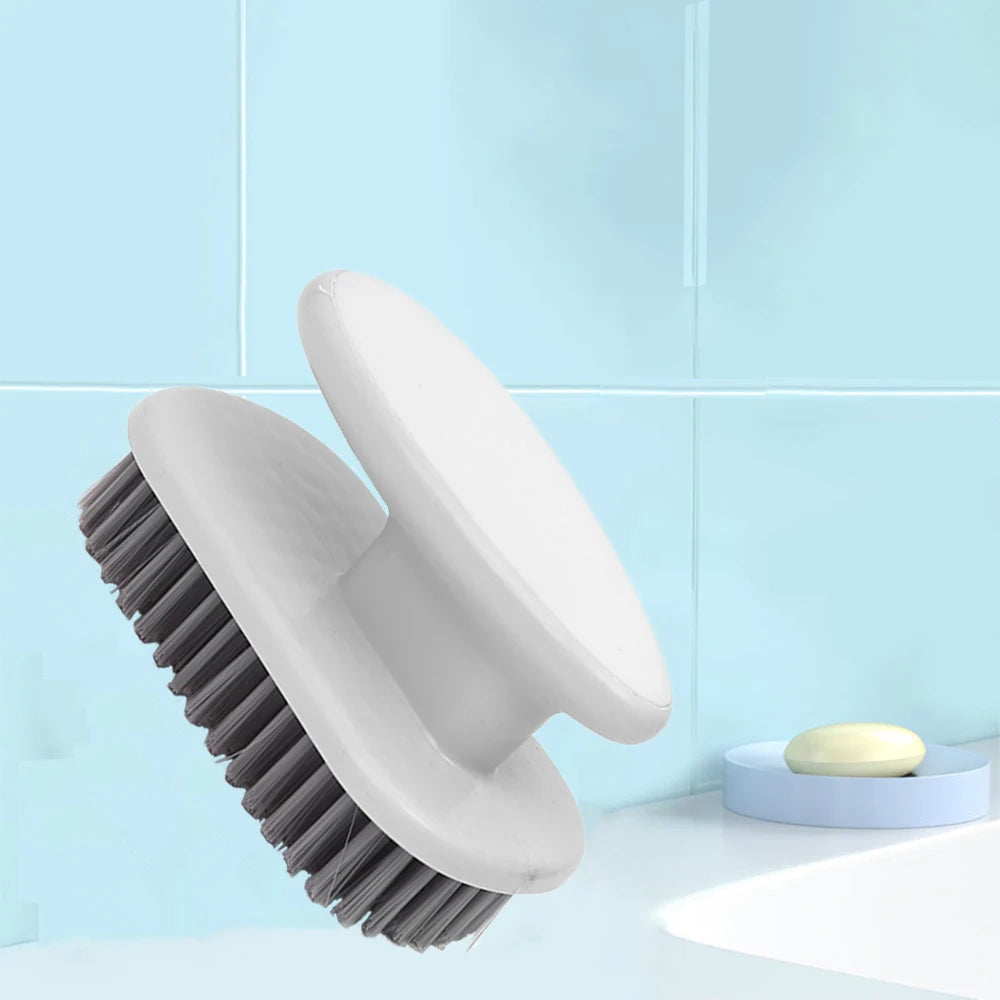 Household Shoe Brush Laundry Soft Bristles Portable Scrub Brush Flexible Handle Clothes Cleaner Washing Cleaning Tool Set