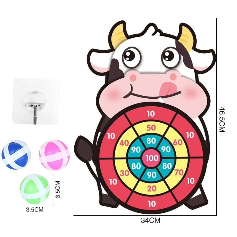 Educational Dart Board Games for Children Indoor Outdoor Party Play Games Kids Dartboard with Sticky Balls Sports Games For Kids