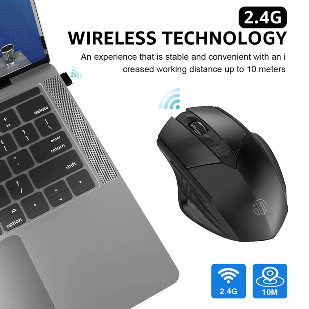 Bluetooth Rechargeable Wireless or 2.4G PM6 Wireless Mouse Office Mute Support PC Laptop Tablet Gamer Mouse For Computer