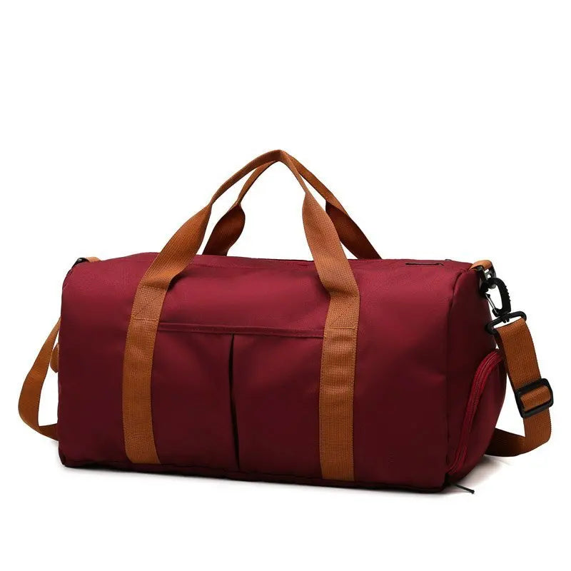 2025 New Fitness Bag Fashion Luggage Bag Men's Casual Large Capacity Sports Handbag Travel Storage Luggage Bag Simple Zipper Bag