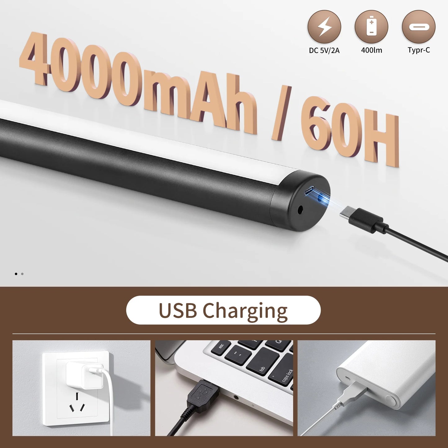Bathroom Vanity Light Led Wall Lamp Aluminum 45cm Indoor Modern Black Wall Sconces Mirror Wall Light Painting Picture Light