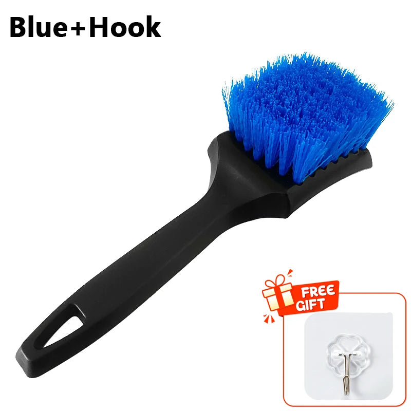 Household Cleaning Brush Tire Brush Hard Bristle Brush Car Beauty Brush Cleaning Brush Wheel Rim Foot Pad Fabric Cleaning Brush