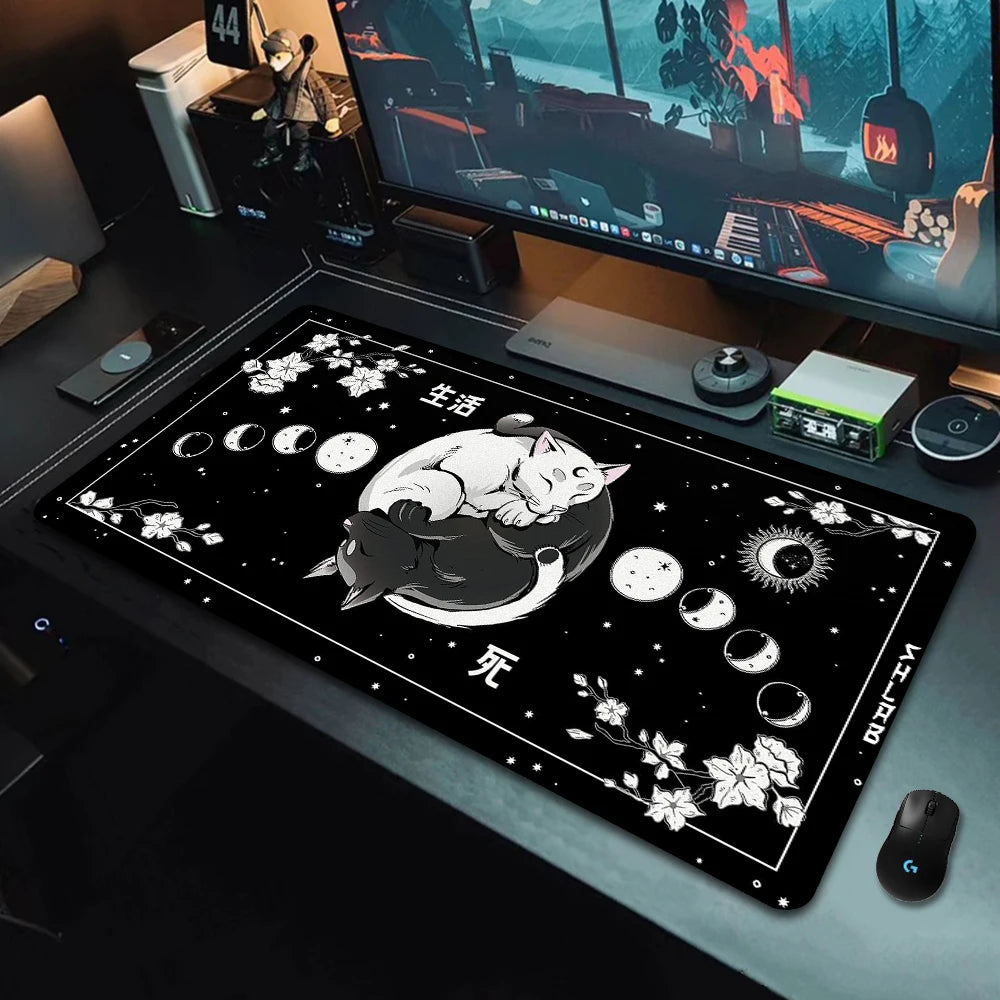 Coffee Mouse Pad Cute Cat Desk Mat Laptop Pad Carpet Anime Xxl Mousepad Company Notebook Gamer Computer Table Gaming Accessories