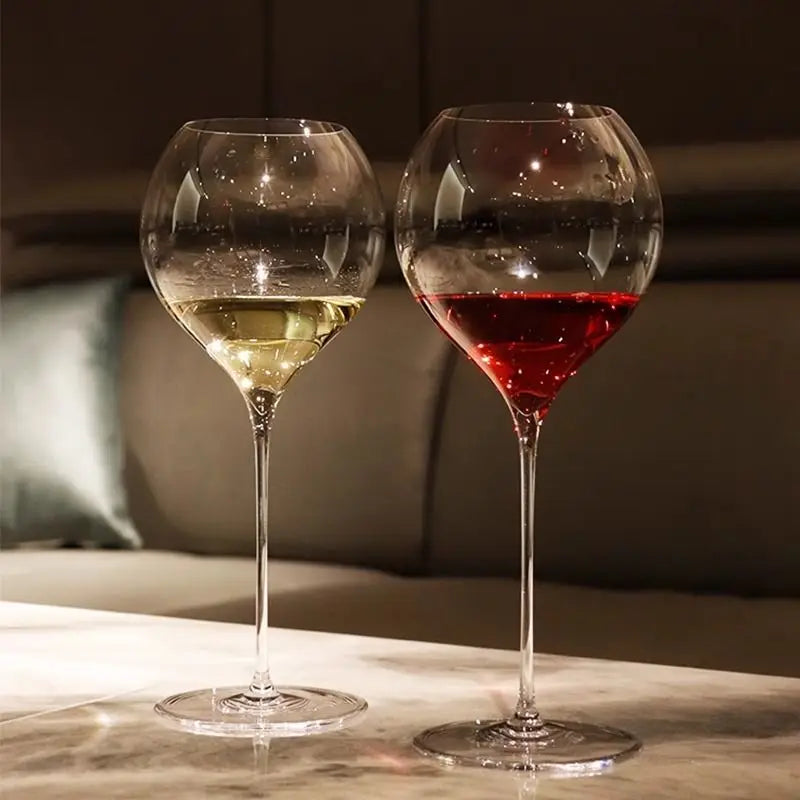 Thin White Wine Glasses Crystal Glass Champagne Glasses Water Drop Red Wine Glasses High-end Cocktail Cup