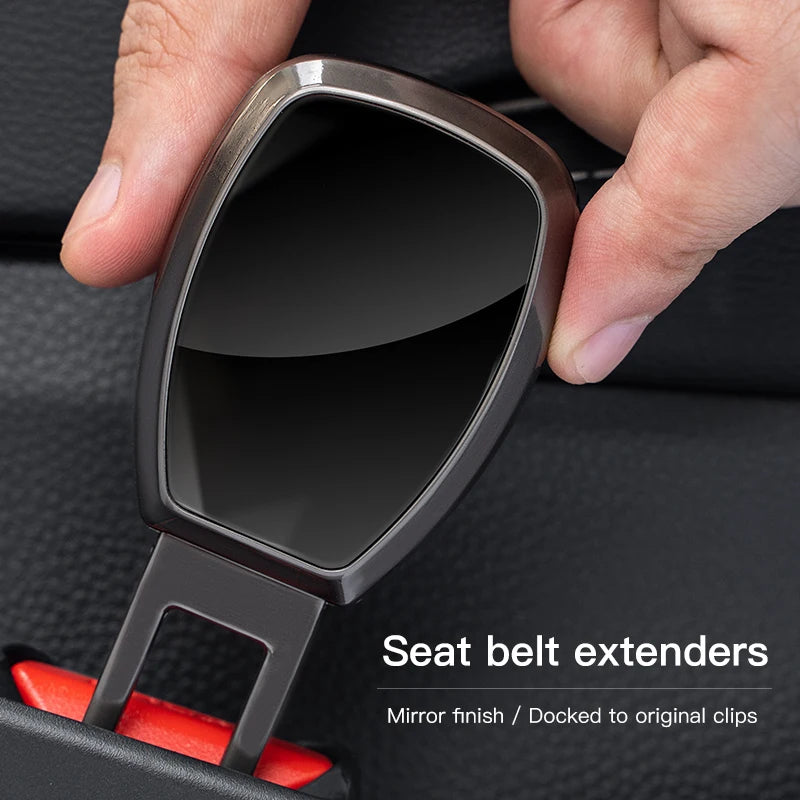 Car safety seat buckle and seat belt buckle extender accessories