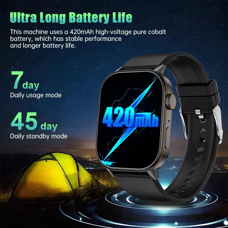 2025New smart watch for men and women HD AMOLED screen Heart Rate Bluetooth Call GPS tracking IP67 waterproof sports smart watch