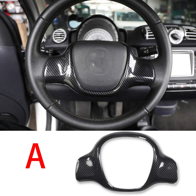Car Styling Decorative Cover Protective Shell Carbon Interior Modification ABS Sticker For Old Smart 451 Fortwo Car Accessories