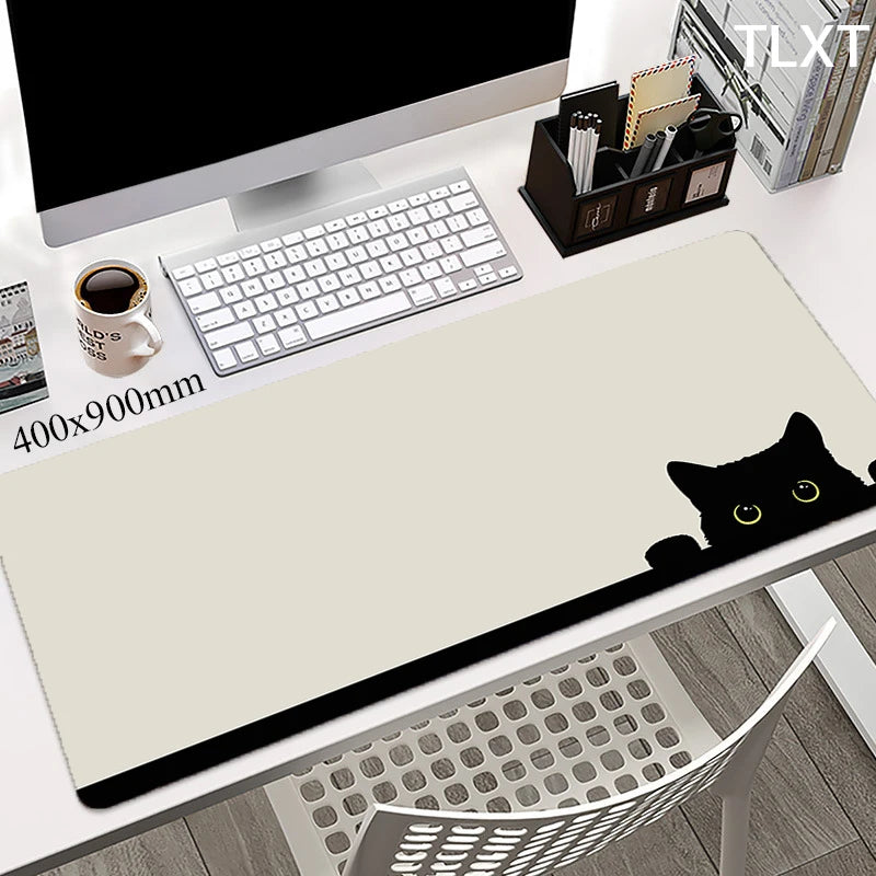 Mouse Pads Cute Cat Computer Mousepad Company Desk Pad 100x50cm Large Kawaii Mausepads Office Mouse Mat XXL Big Table Mats