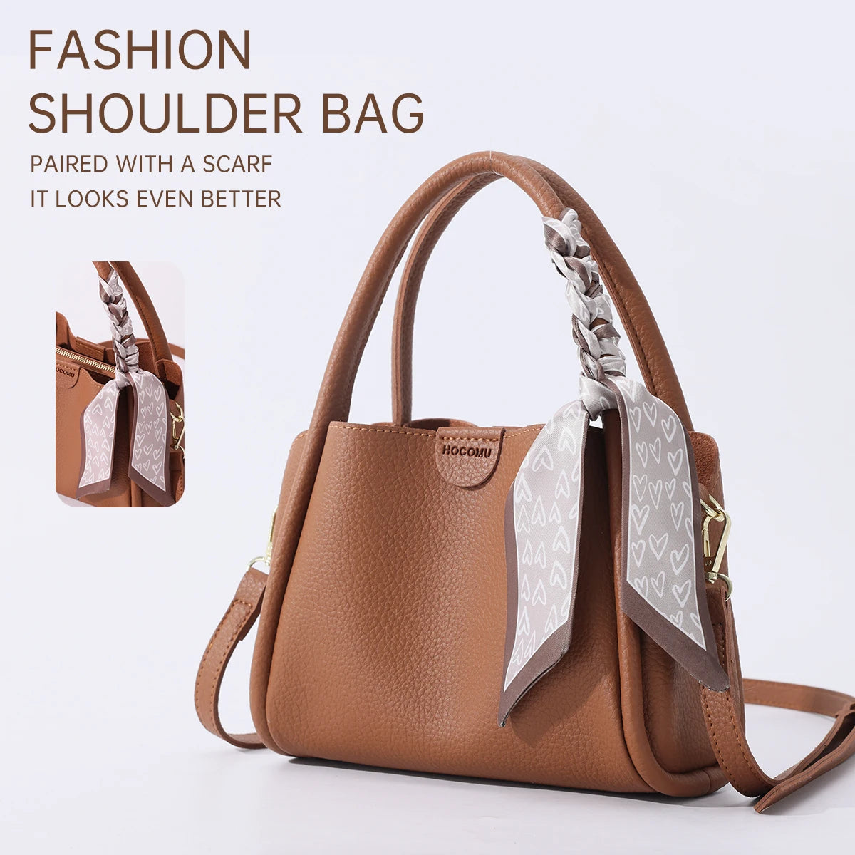 High-End Handbags for Women 2024 New Fashion Simple Trendyy Shoulder Bag Korean Versatile Hot Style Bucket Bag
