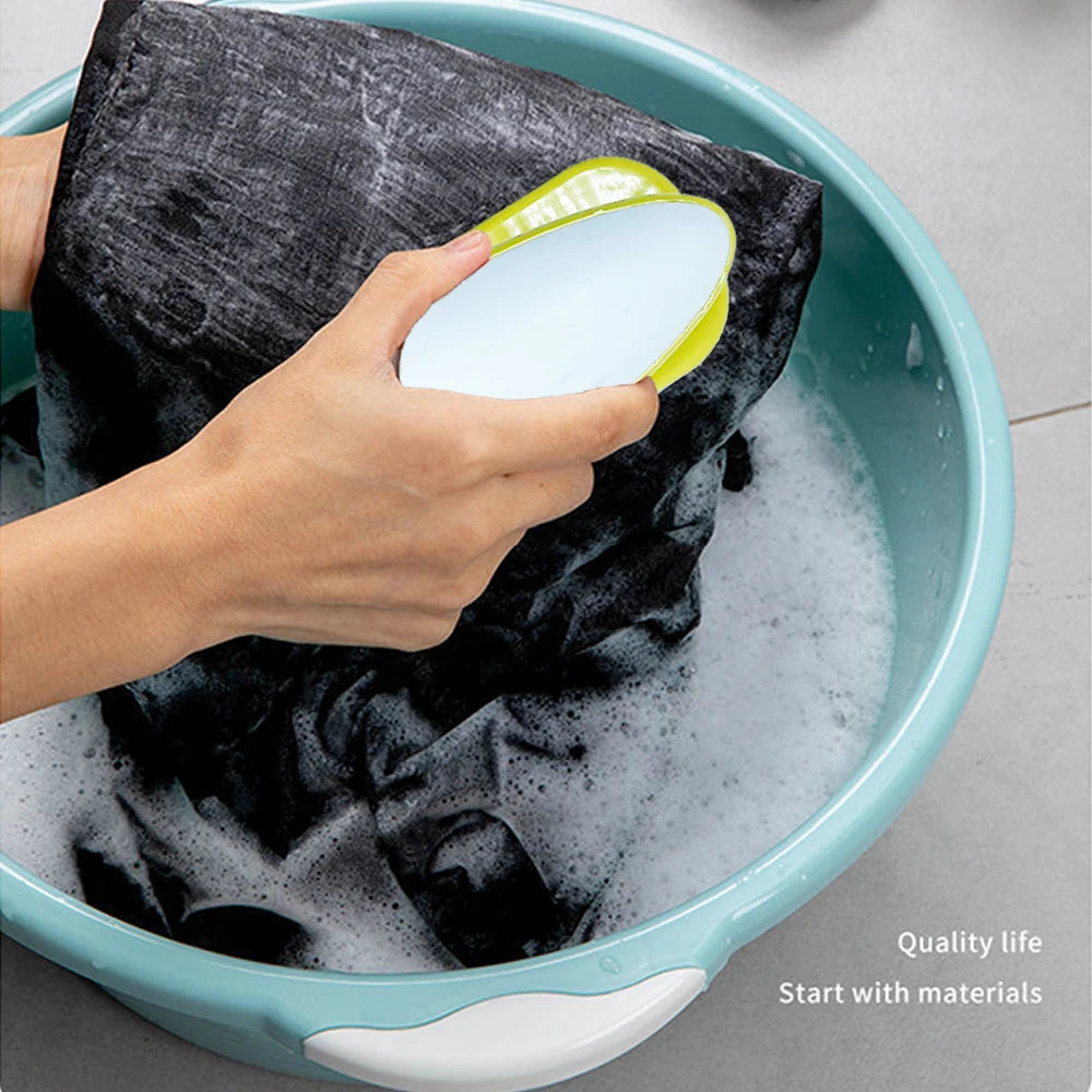 Household Shoe Brush Laundry Soft Bristles Portable Scrub Brush Flexible Handle Clothes Cleaner Washing Cleaning Tool Set