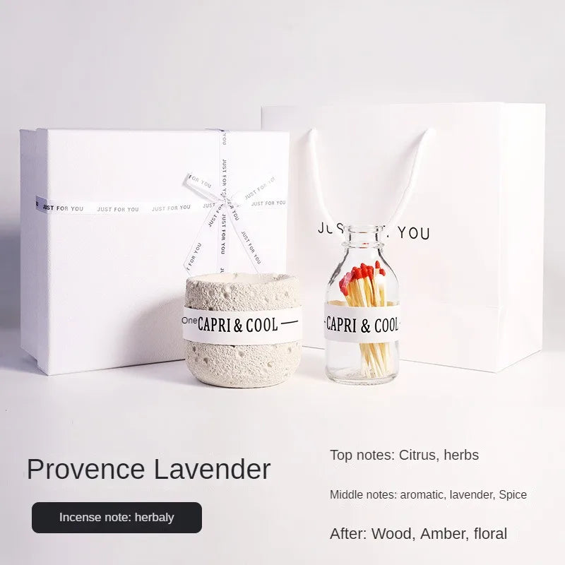 Handmade Fireless Aromatherapy Creative Candle Birthday Gift with Hand Gift Soybean Wax Perfume Fragrance Decoration Gift Box