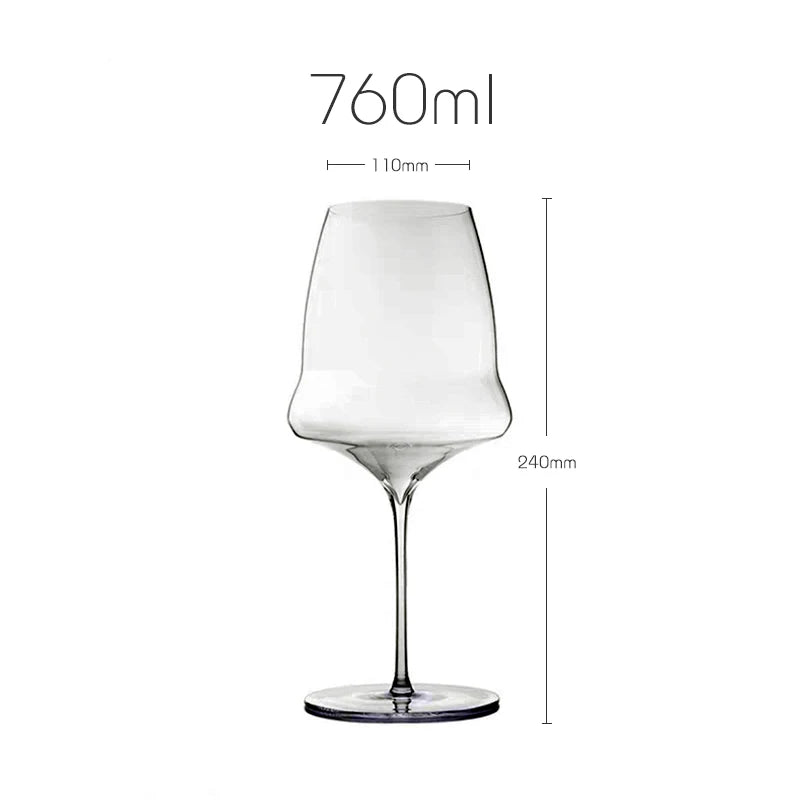 Thin Crystal White Wine Glass, Champagne Sweet, New Craft, Handmade, Not Bubble, Perfect Flawless Goblet