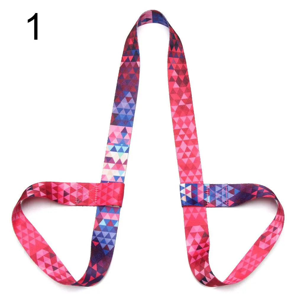 Multicolor Sports Accessories Fitness Exercise Stretch Carry Straps Yoga Belt Sport Sling Shoulder Yoga Mat Strap Belts