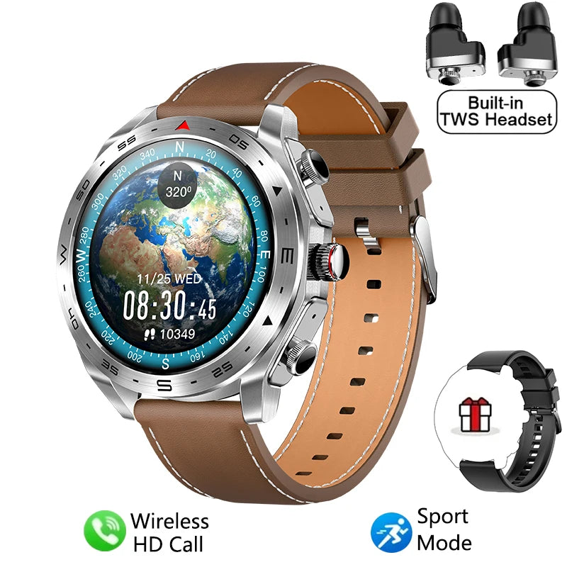 Smart Watch Men's New 5.0 Bluetooth Call 400mAh Large Capacity Battery 360 * 360 Resolution HD Screen Sports Fitness Watch