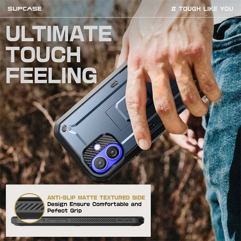 SUPCASE For iPhone 16 Case 6.1" (2024) UB Pro Full-Body Heavy Duty Rugged Phone Case with Built-in Screen Protector