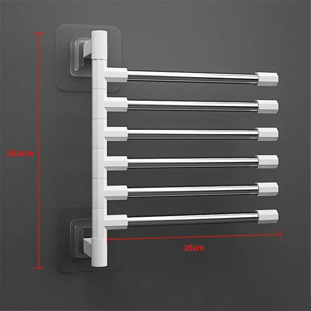 Towel Rack Bathroom Accessories Sets Kitchen Wall Shelf Without Drilling Mounted Organizers Storage Stainless Bath Shelves