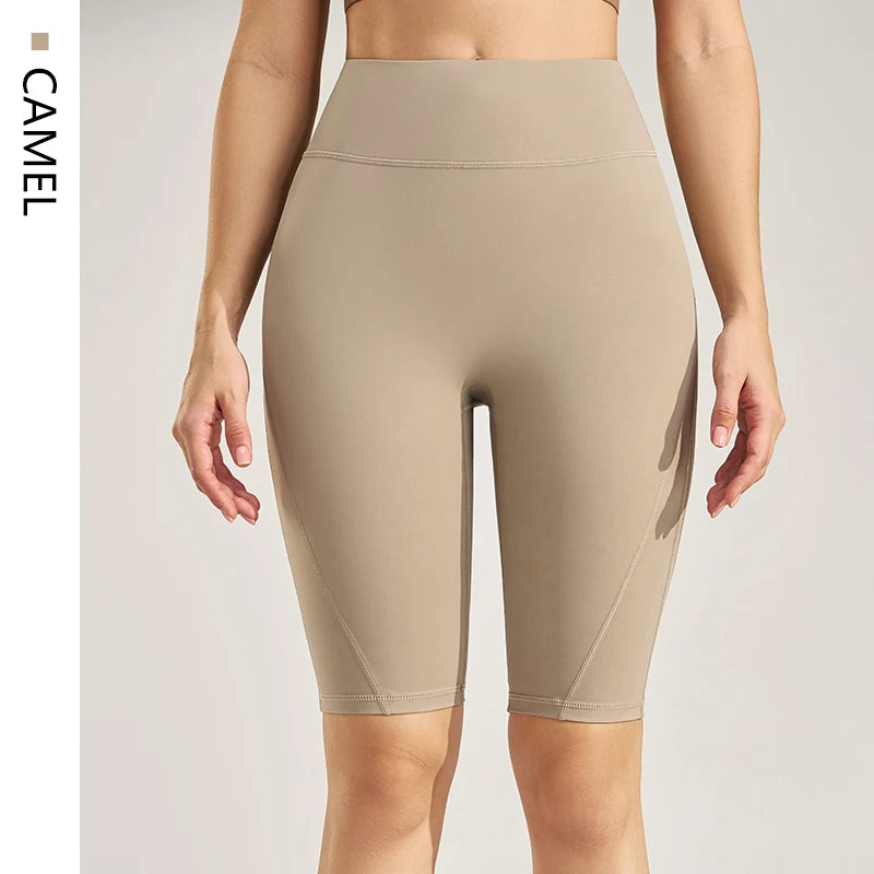 Fitness Pants Yoga Pants Women Skinny High Waisted Hip Lifting Quick Dry Running Exercise Shorts Yoga Clothing Five Points Pants