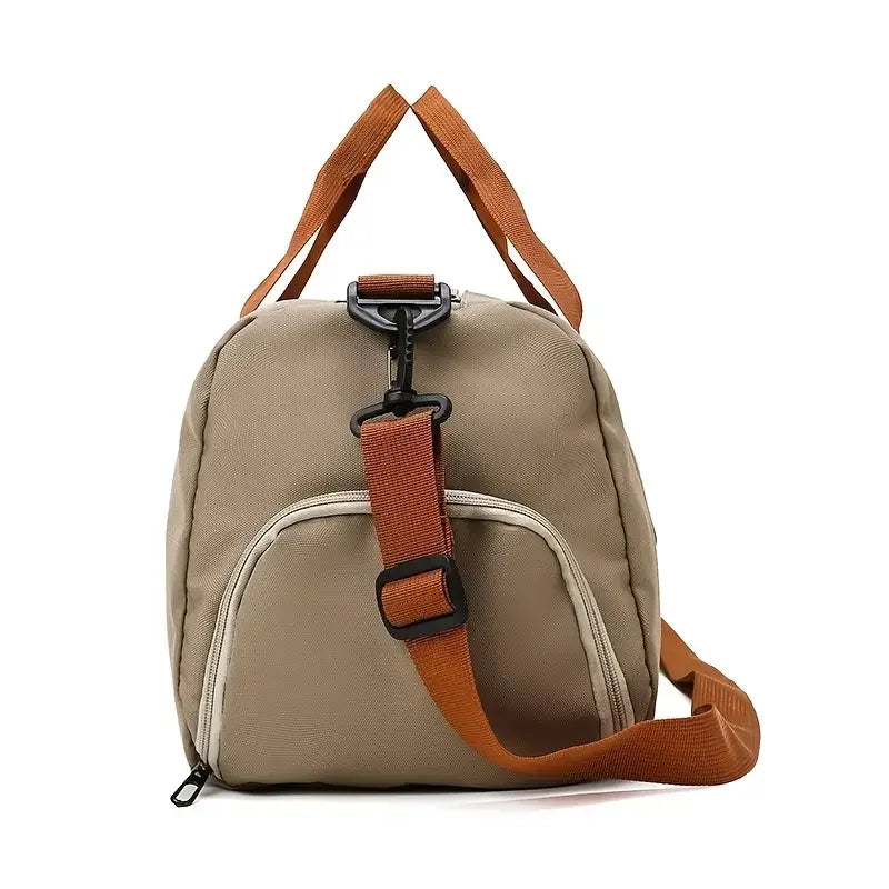 2025 New Fitness Bag Fashion Luggage Bag Men's Casual Large Capacity Sports Handbag Travel Storage Luggage Bag Simple Zipper Bag