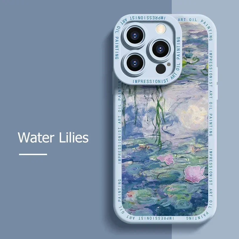 Luxury Art Coque Phone Cases for iPhone 11 13 12 14 15 Pro Max Case 15Plus 14Plus 14Pro 11Pro 12Pro 13Pro 15Pro 14 Pro Max Cover