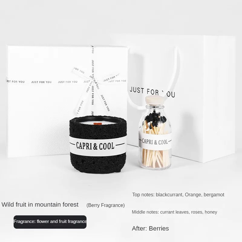Handmade Fireless Aromatherapy Creative Candle Birthday Gift with Hand Gift Soybean Wax Perfume Fragrance Decoration Gift Box