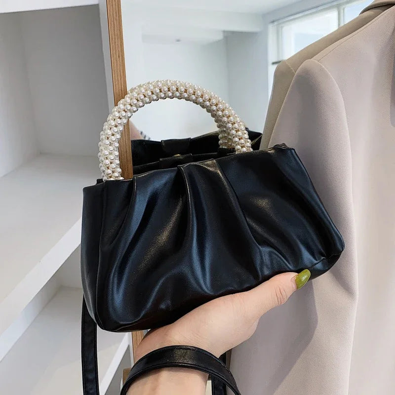 Women's Bag The Cloud Bag The New Solid-color Is Fashionable and Soft. It Is A Simple and Stylish Single-shoulder Crossbody Bag