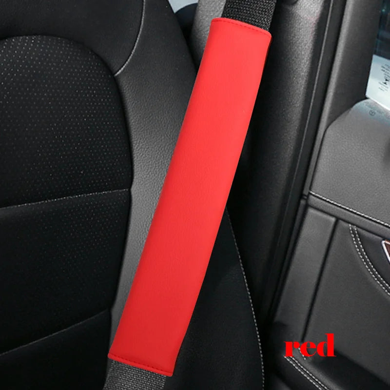 Car accessories seat belt PU Leather Safety Belt Shoulder Cover Breathable Protection Seat Belt Padding Pad Auto Interior Access