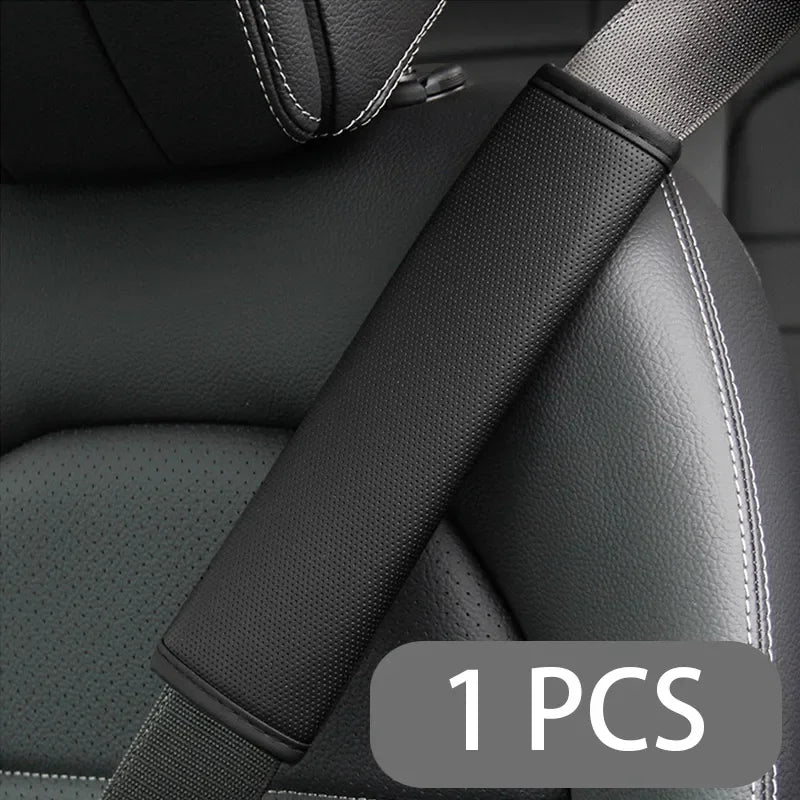 Car accessories seat belt PU Leather Safety Belt Shoulder Cover Breathable Protection Seat Belt Padding Pad Auto Interior Access