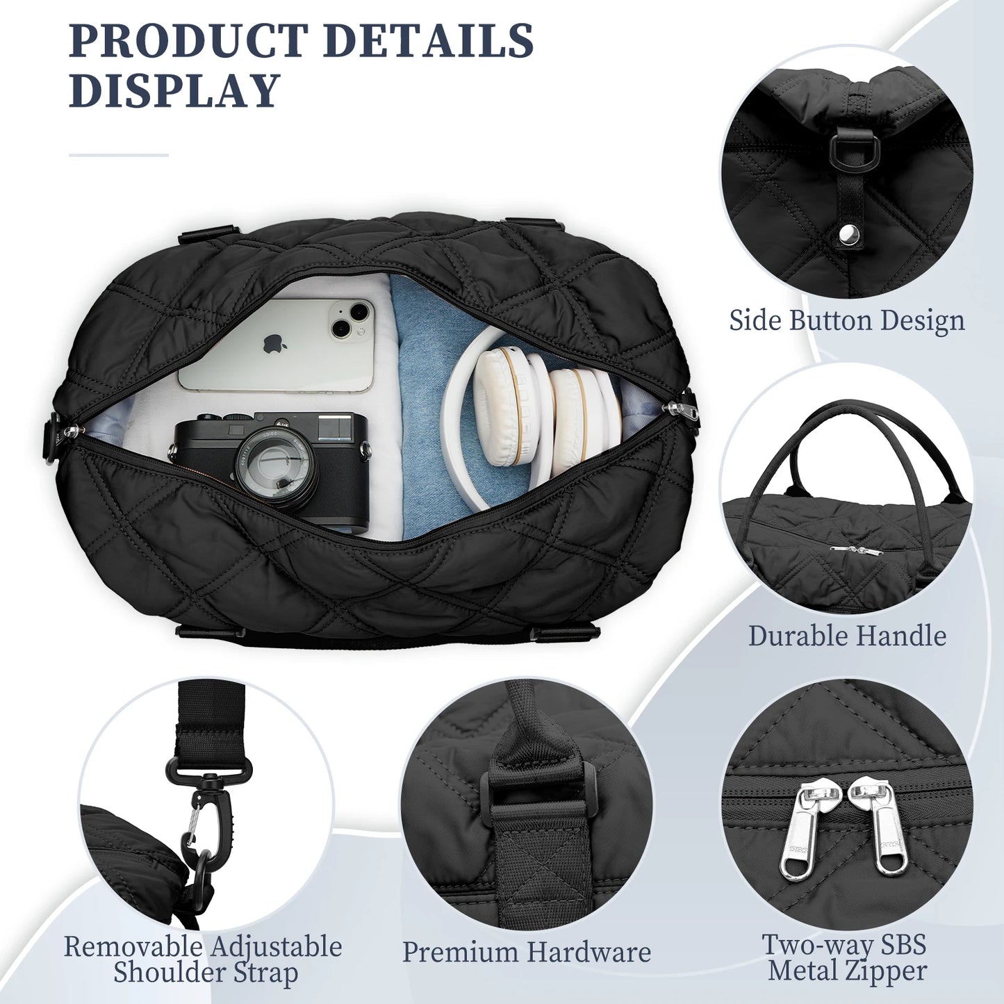 Travel bag, three-day and two-night outdoor travel bag, multi-color optional, oblique shoulder hand luggage bag, storage bag