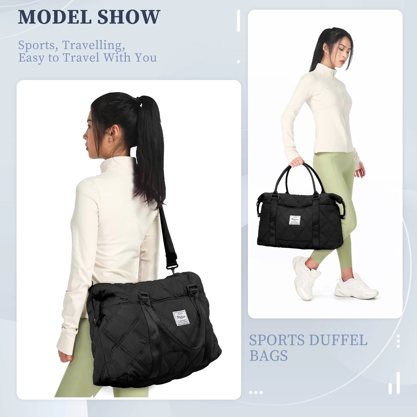 Travel bag, three-day and two-night outdoor travel bag, multi-color optional, oblique shoulder hand luggage bag, storage bag