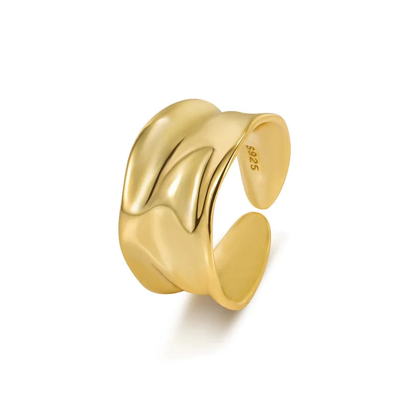 925 Sterling Silver Irregular Rings For Women Men Gift Female Engagement Luxury Accessories Items Everything