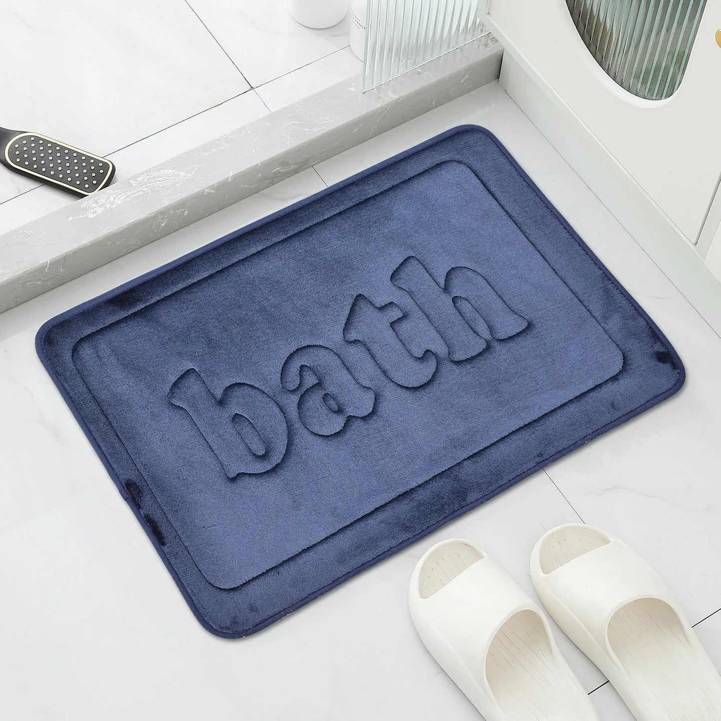 Bathroom non slip floor mat, soft bathroom mat, absorbent bath mat, thick velvet door mat, home decoration carpet, bath carpet