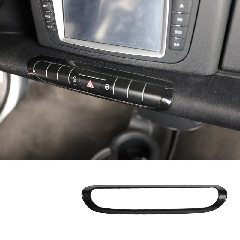 Car Styling Decorative Cover Protective Shell Carbon Interior Modification ABS Sticker For Old Smart 451 Fortwo Car Accessories
