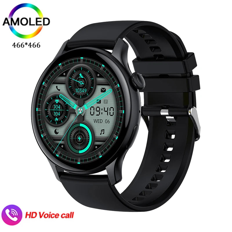 2024 Smartwatch Women 466*466 AMOLED 1.43" HD Screen Always Display Time Bluetooth Call IP67 Waterproof Sports Smart Watch Men