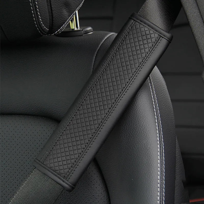 Car accessories seat belt PU Leather Safety Belt Shoulder Cover Breathable Protection Seat Belt Padding Pad Auto Interior Access
