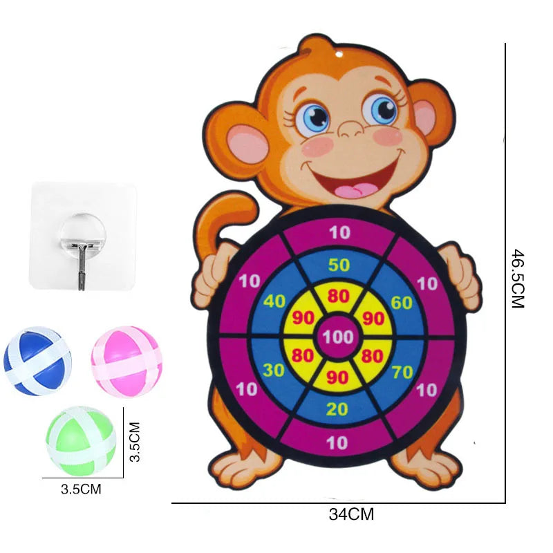 Educational Dart Board Games for Children Indoor Outdoor Party Play Games Kids Dartboard with Sticky Balls Sports Games For Kids