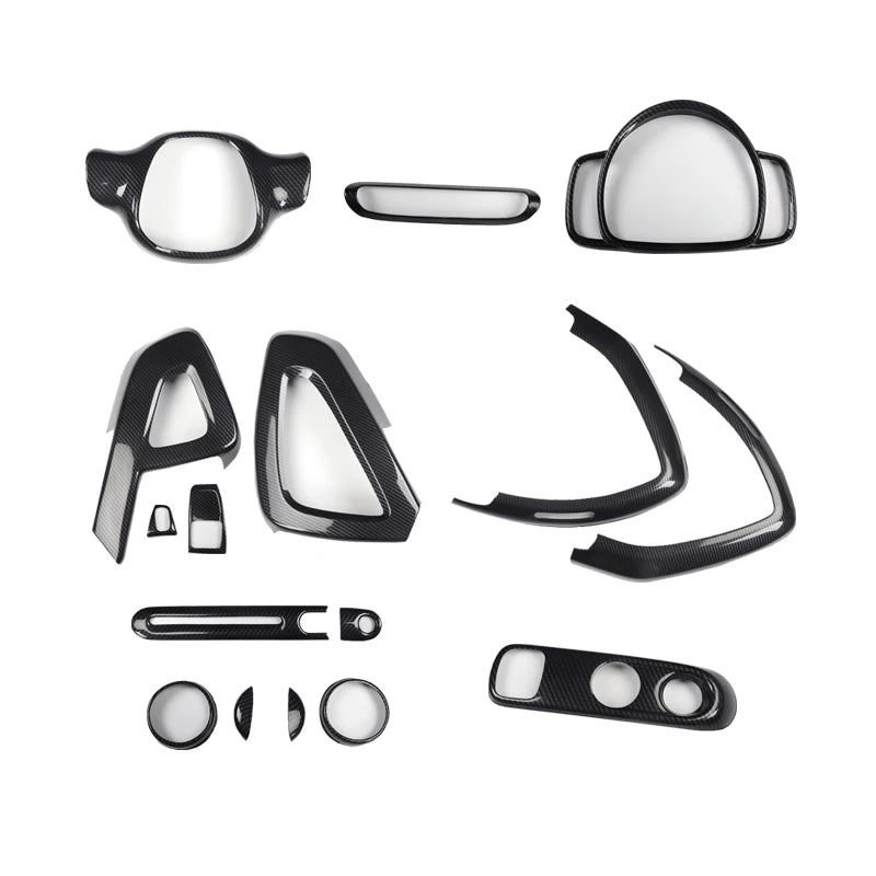 Car Styling Decorative Cover Protective Shell Carbon Interior Modification ABS Sticker For Old Smart 451 Fortwo Car Accessories