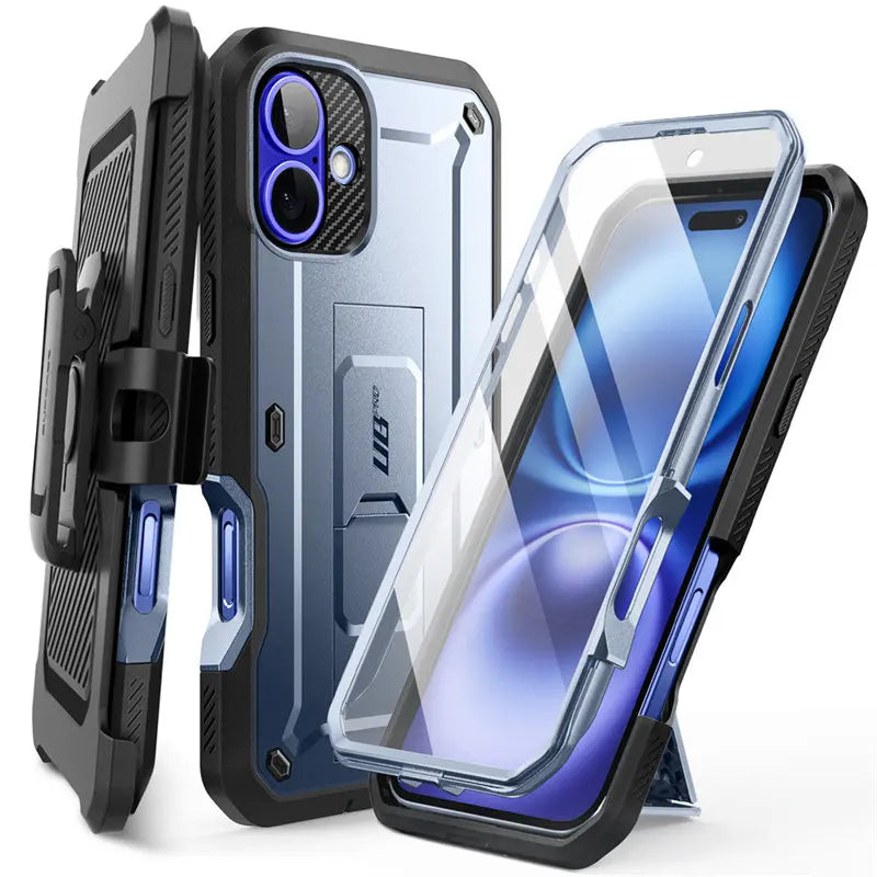 SUPCASE For iPhone 16 Case 6.1" (2024) UB Pro Full-Body Heavy Duty Rugged Phone Case with Built-in Screen Protector