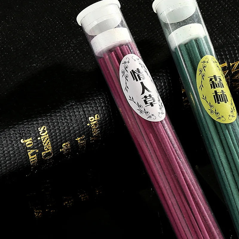 Scented Incense Sticks Rose Jasmine Lavender Scented Natural Wooden Aromatherapy for Yoga Meditation Relaxation Air Purification