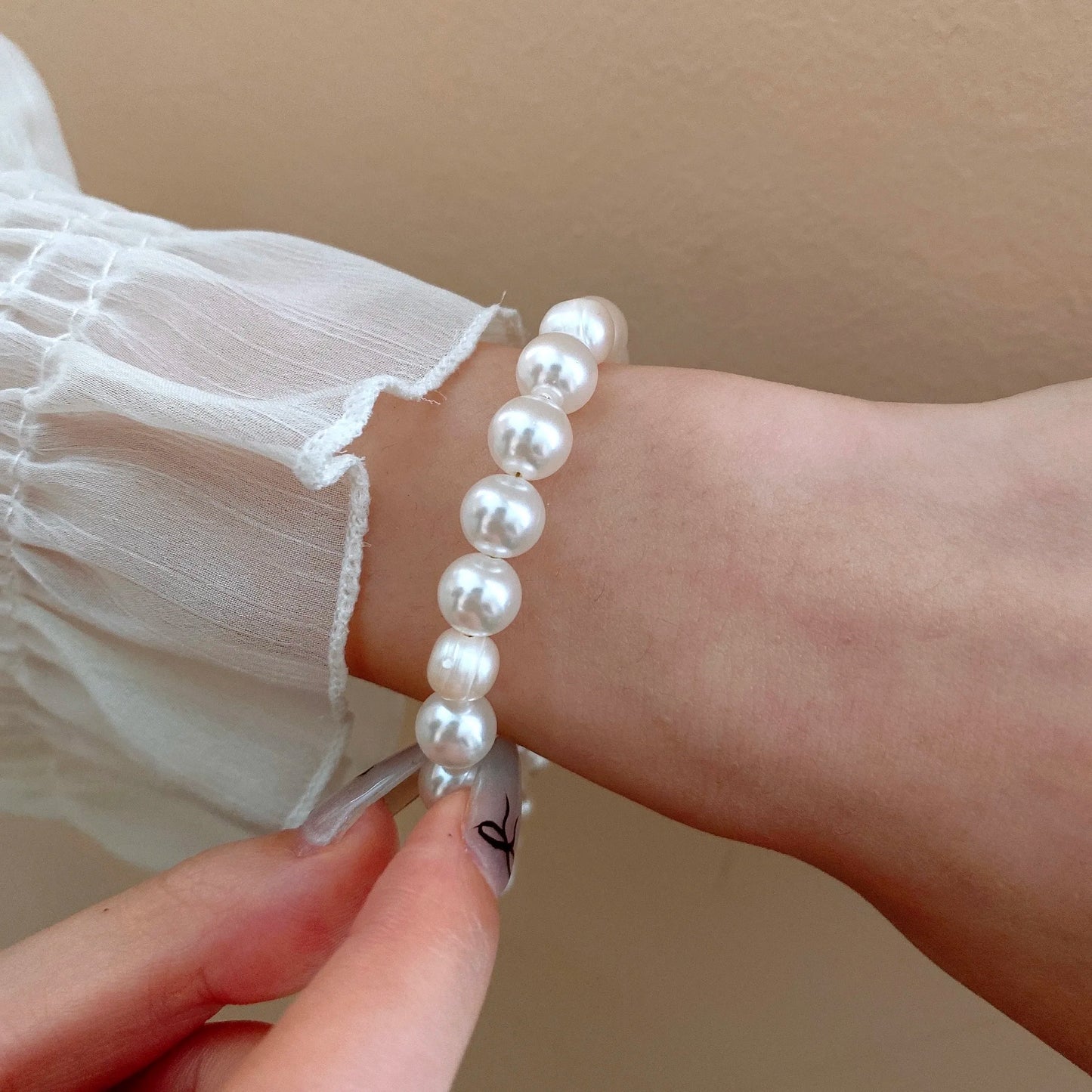 Elegant Freshwater Pearl Bracelet For Women's Magnetic Buttons Creative Design Bracelets Wedding Daity Hand Jewelry Accessories