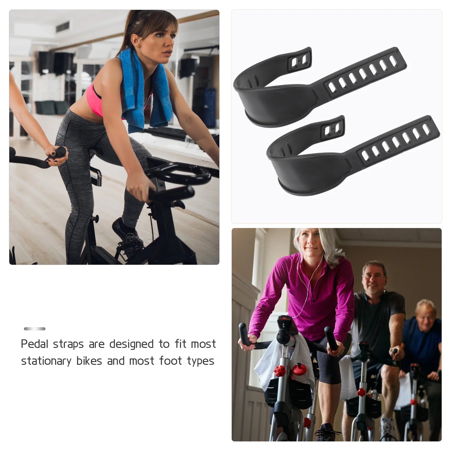 Straps Fitness Equipmentsss Toe Foot Footrest Clips Pedals Cycle Foot Bikes Cycling Gym Foot Clip Anti Universal