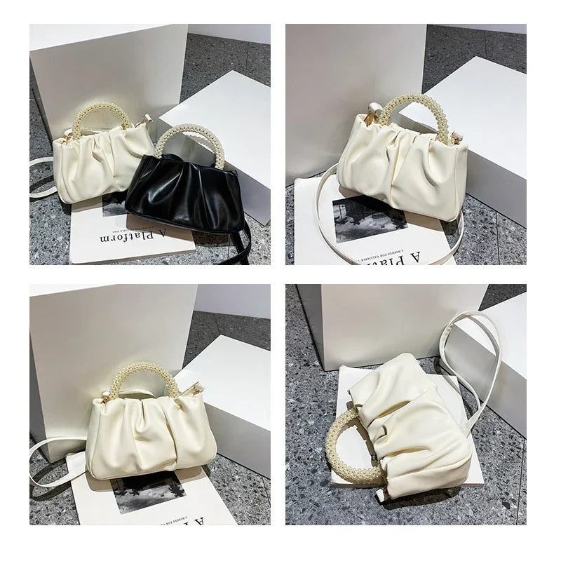 Women's Bag The Cloud Bag The New Solid-color Is Fashionable and Soft. It Is A Simple and Stylish Single-shoulder Crossbody Bag