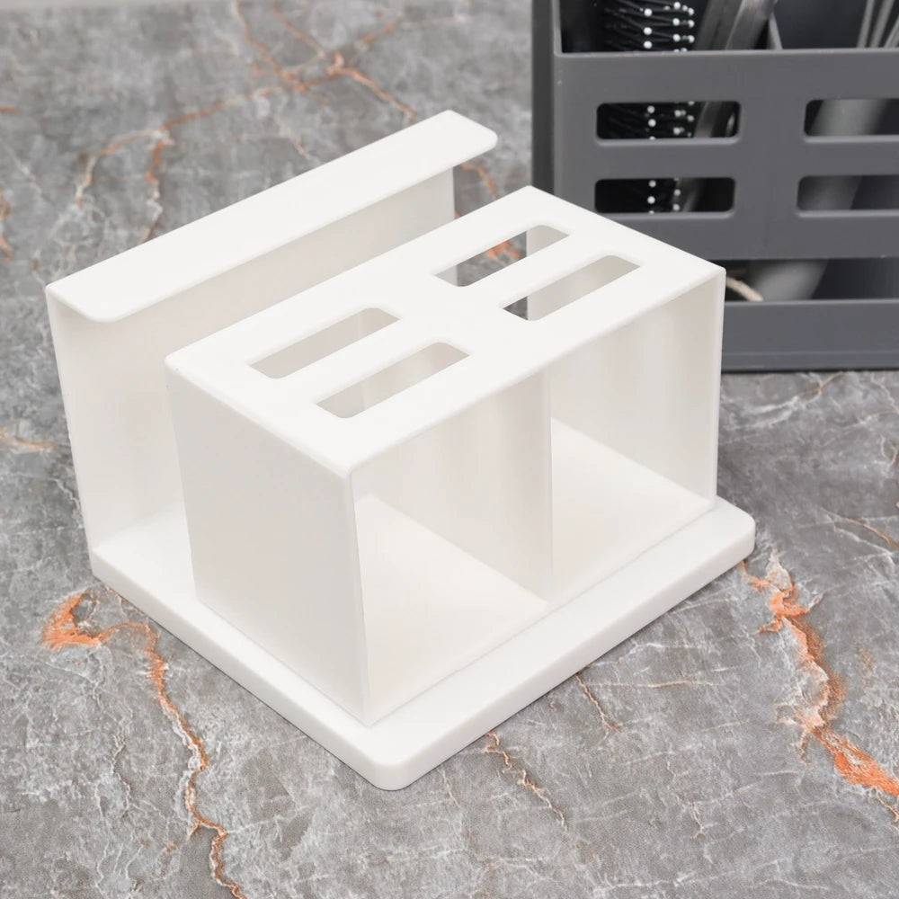 Bathroom Shelf Hole-free Multifunctional Washbasin Storage Tube Toothbrush Razor Storage Rack Wall-mounted Bathroom Supplies