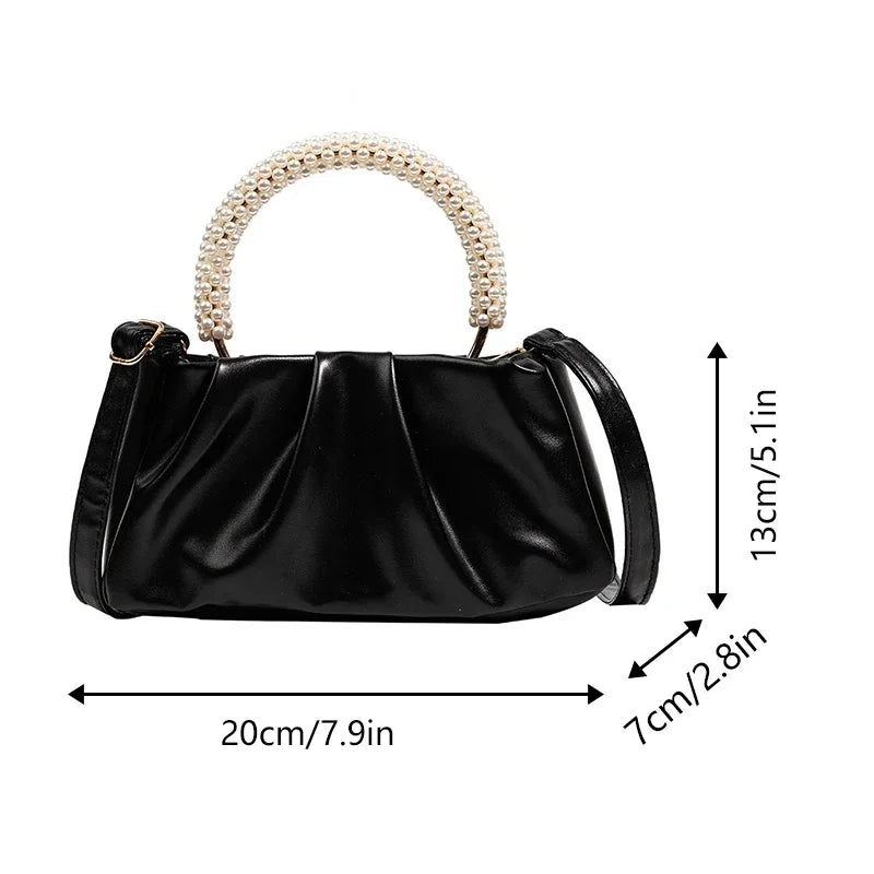 Women's Bag The Cloud Bag The New Solid-color Is Fashionable and Soft. It Is A Simple and Stylish Single-shoulder Crossbody Bag